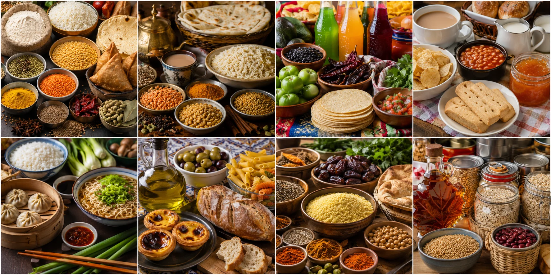 Foods and ingredients from around the world